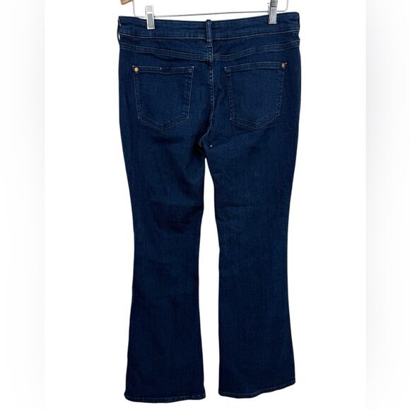 Pilcro ANTHROPOLOGIE Dark Wash Mid-Rise Flare Leg Jeans Women’s Size 29 - Picture 2 of 6